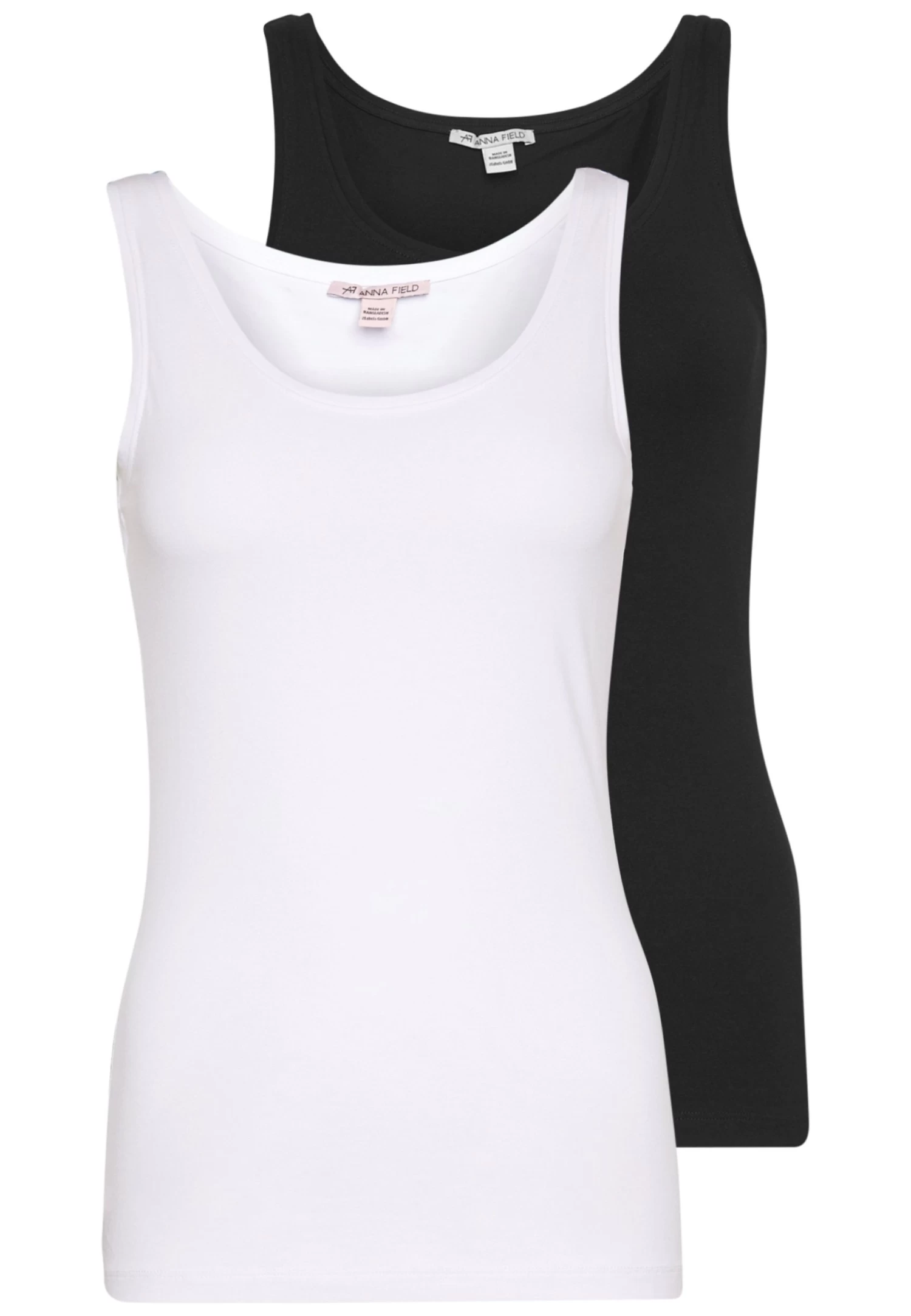 Anna Field 2 Pack - Top - Black/White 3 Anna Field 2 Pack - Top - Black/White