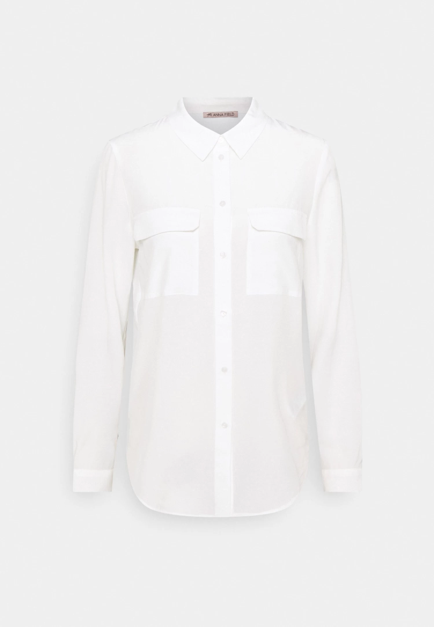 Anna Field Basic Blouse With Front Pockets - Camisa - Offwhite 8 Anna Field Basic Blouse With Front Pockets - Camisa - Offwhite - Imagen 6