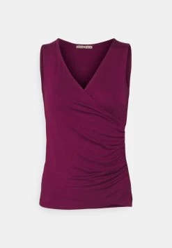 Anna Field Top - Dark Red