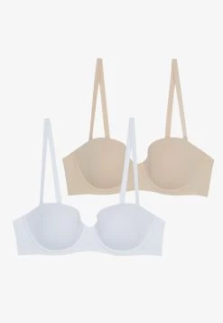 Anna Field 2 Pack - Sujetador Sin Tirantes/Multiescote - White/Nude -Anna Field eb4e19987e224b63b692bf434e0c402f
