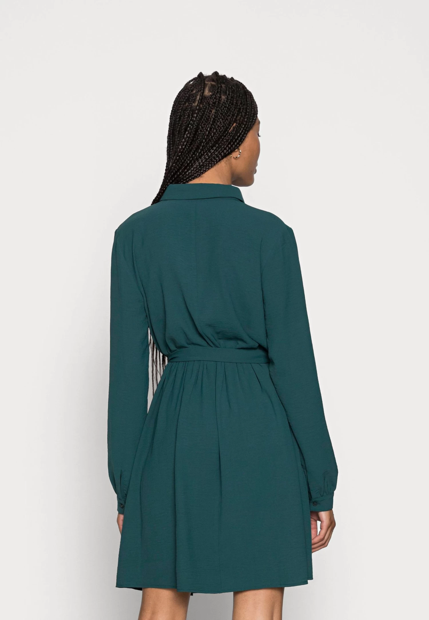 Anna Field Vestido Camisero - Dark Green 5 Anna Field Vestido Camisero - Dark Green - Imagen 3