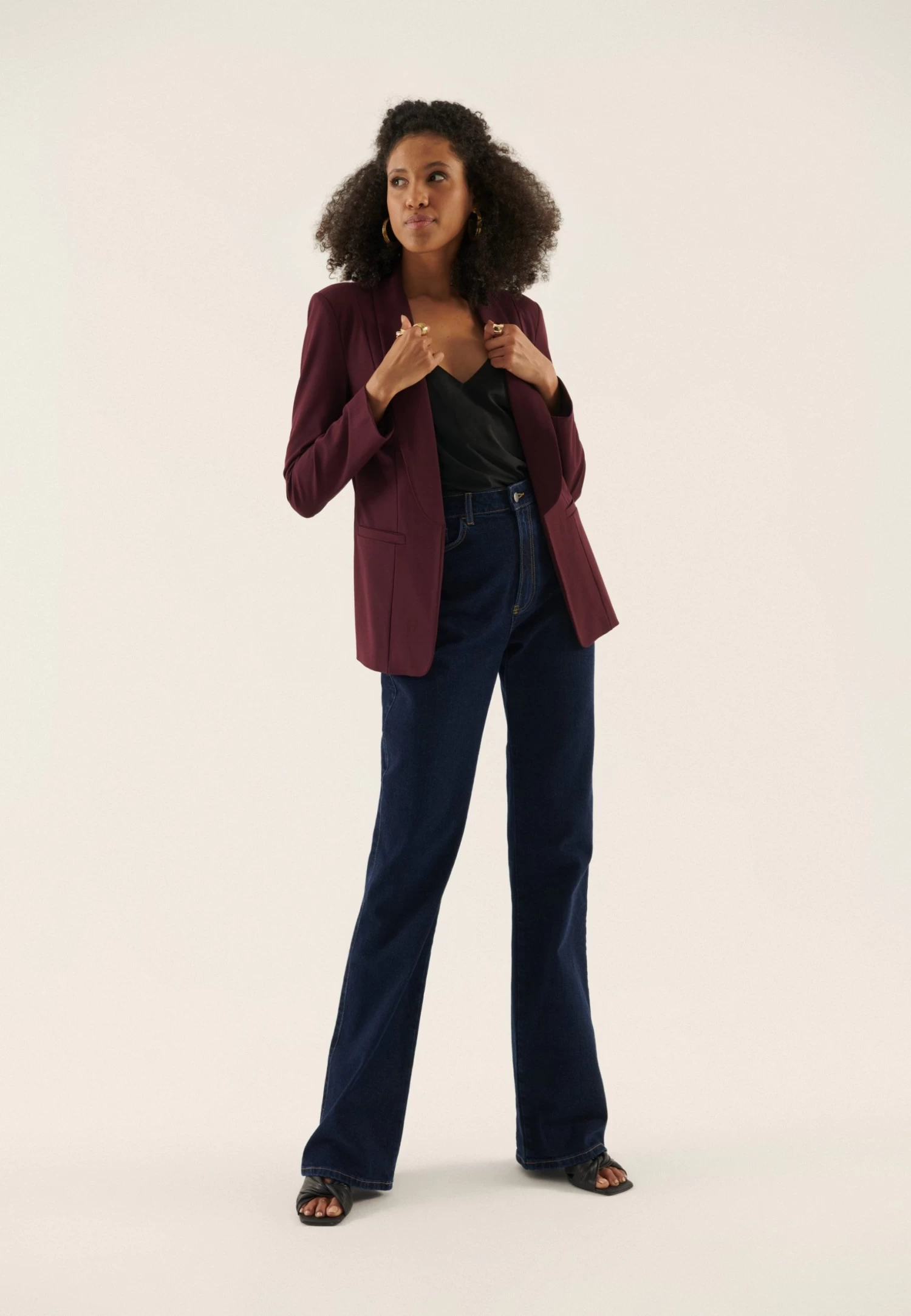 Anna Field Blazer - Bordeaux 4 Anna Field Blazer - Bordeaux - Imagen 2