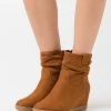 Anna Field Winter Boot - Botines De Cuña - Cognac -Anna Field fddac925efcf4f7e8cd42984a29b6b6e